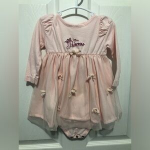 Disney baby princess dress onesie 12m